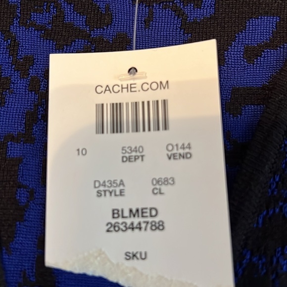 Blue and Black Floral Dress - Picture 7 of 7